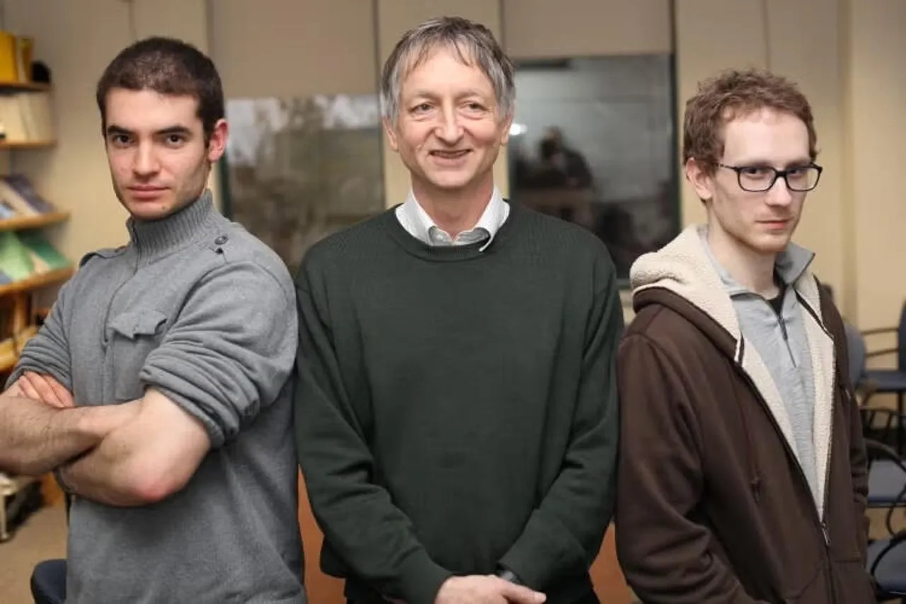 AlexNet 三位作者合影（从左至右：Alex Krizhevsky, Ilya Sutskever, Geoffrey Hinton）